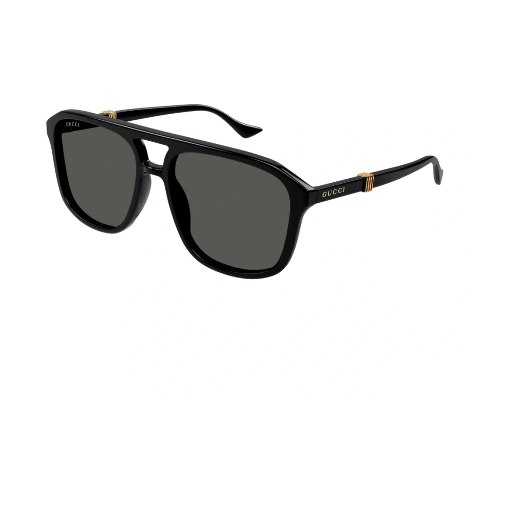 Gucci Men's Black Sunglasses,, Aviator Sunglasses Acetate Trendy Medium