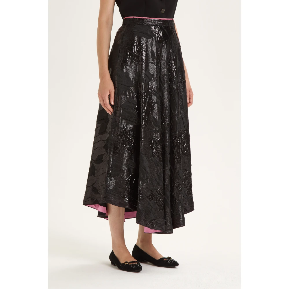 Maliparmi Precious Jacquard ROK Black Dames