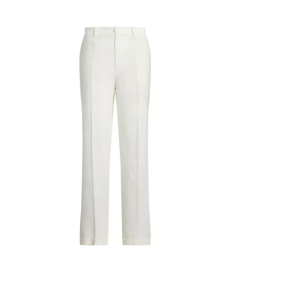 Polo Ralph Lauren Women's White Stylish Trousers For Men - Straight Trousers - Xs - Trousers
