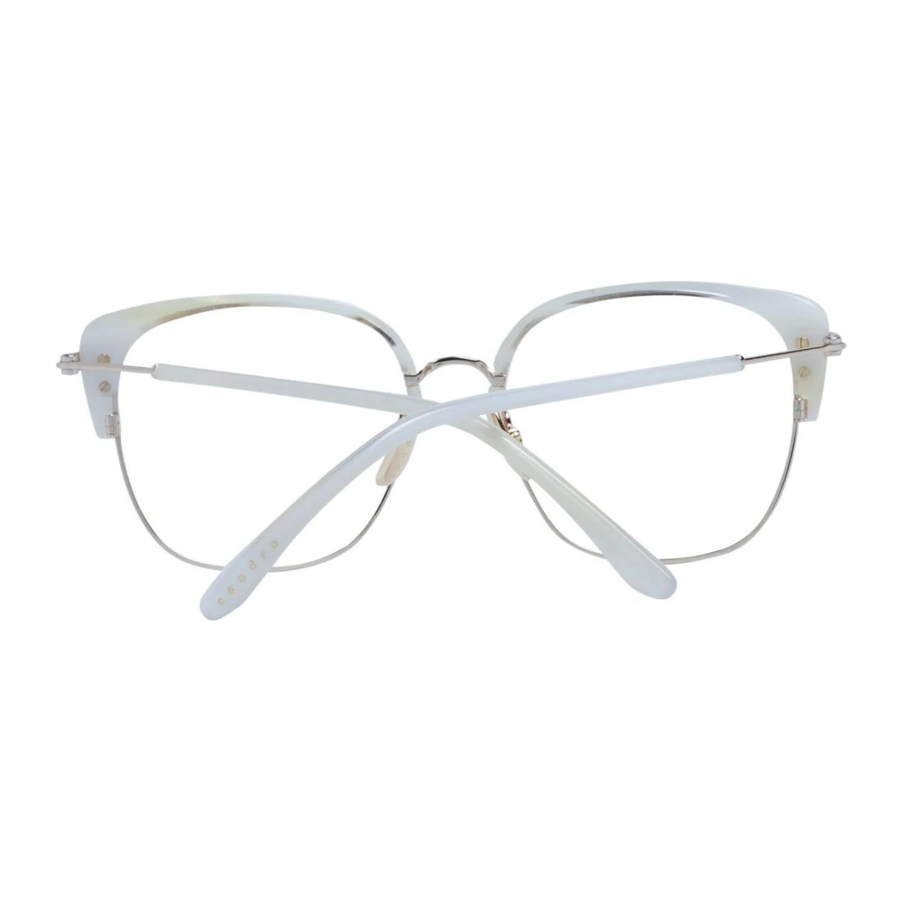 sandro Witte Vierkante Browline Brilmonturen White Dames