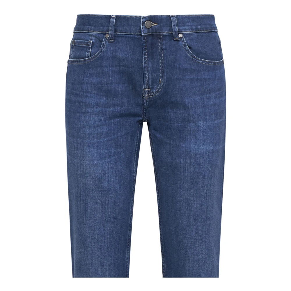 7 For All Mankind Blauwe Denim Jeans Blue Heren