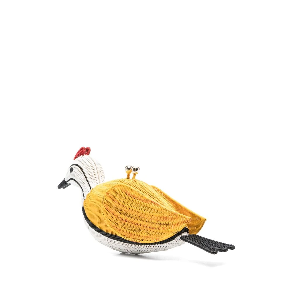 Serpui Zonnebloemgele Schoudertas met Ketting Multicolor Dames