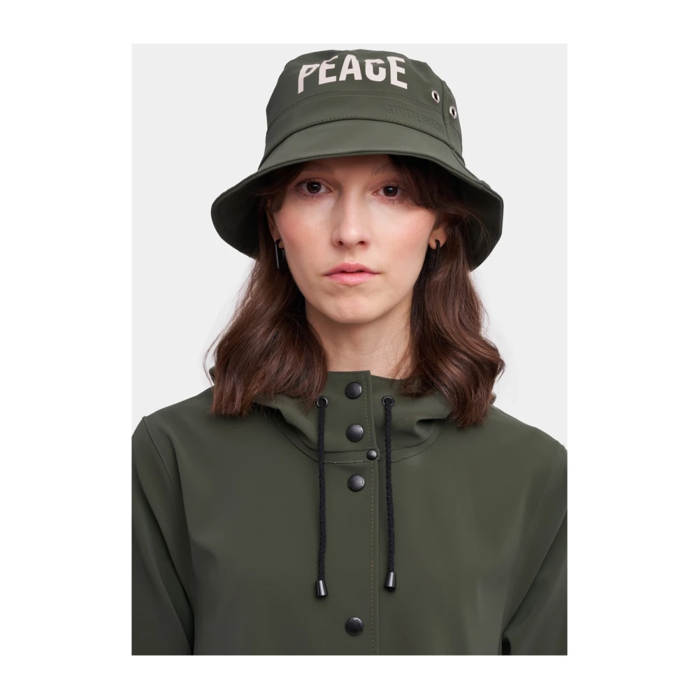 Stutterheim Matte Emmerhoed voor Regenachtige Dagen Green Unisex