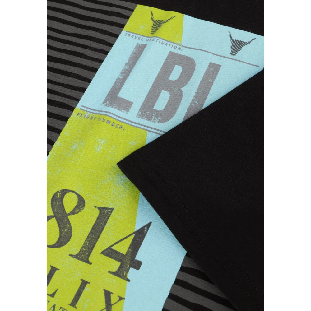 Alix The Label Zwart Gebreid Cropped T-shirt Black Dames