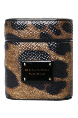 Leopard Kalvskinn Airpods Fodral