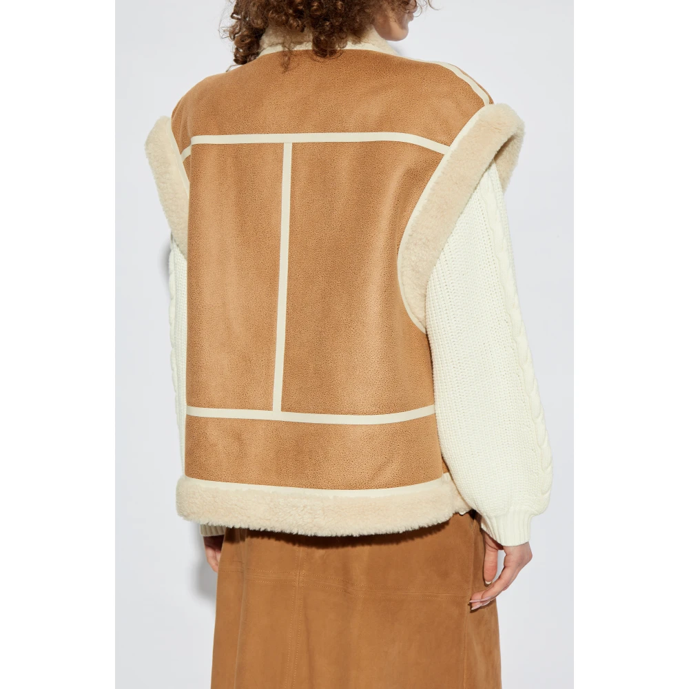 Munthe Omkeerbaar vest 'Fikaly' Brown Dames