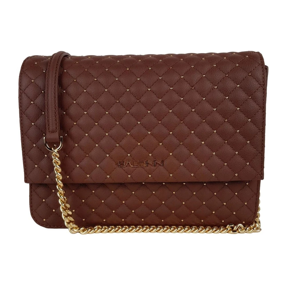 Baldinini Studded Leren Crossbodytas Brown Dames