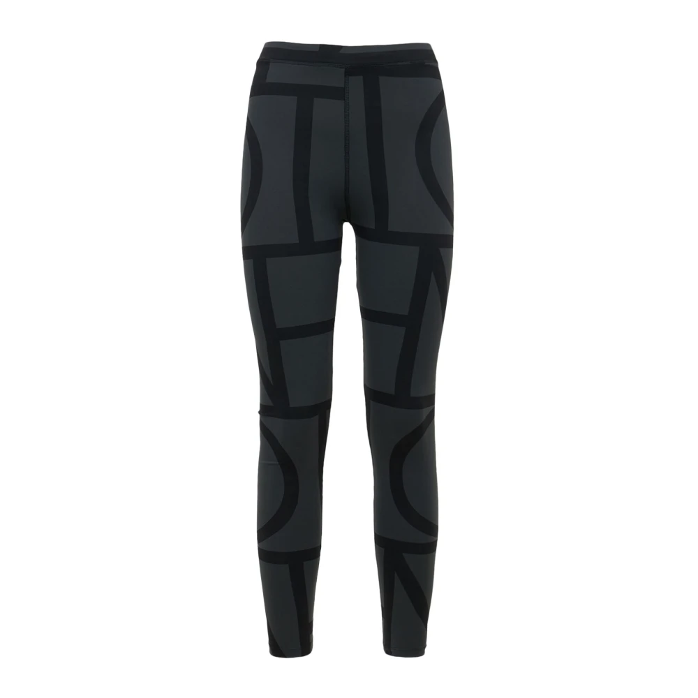 TotêMe Zwarte Monogram Leggings Black Dames