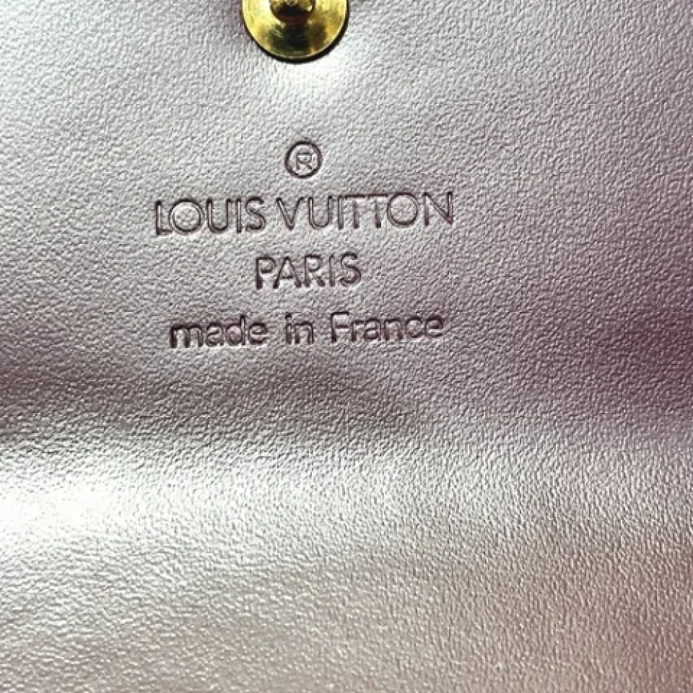 Louis Vuitton Vintage Pre-owned Leather wallets Purple Dames