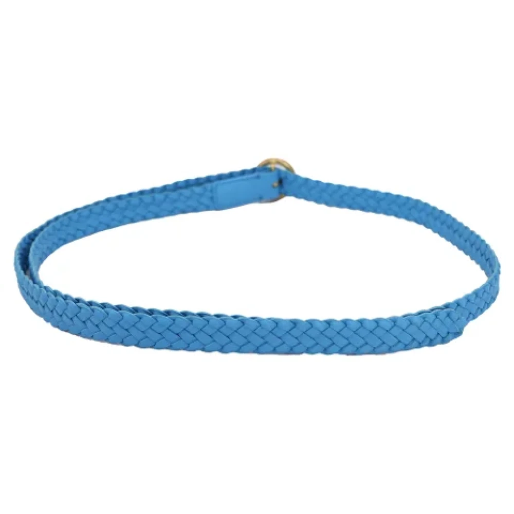 Bottega Veneta Vintage Pre-owned Leather belts Blue Dames