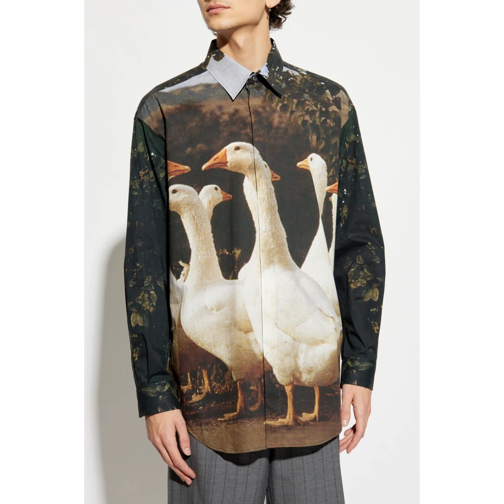 Moschino Shirt met dierenmotief Multicolor Heren