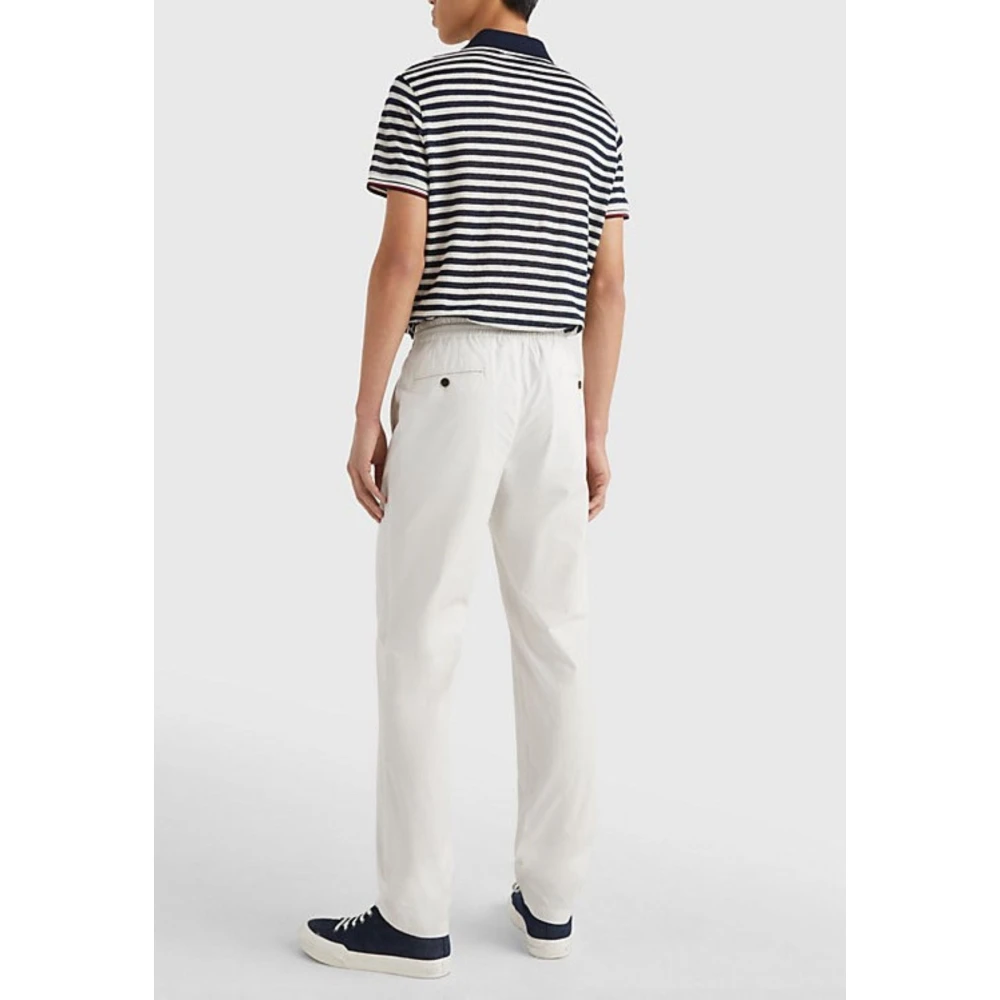 Tommy Hilfiger Heren Chelsea Poplin Papertouch Broek White Heren