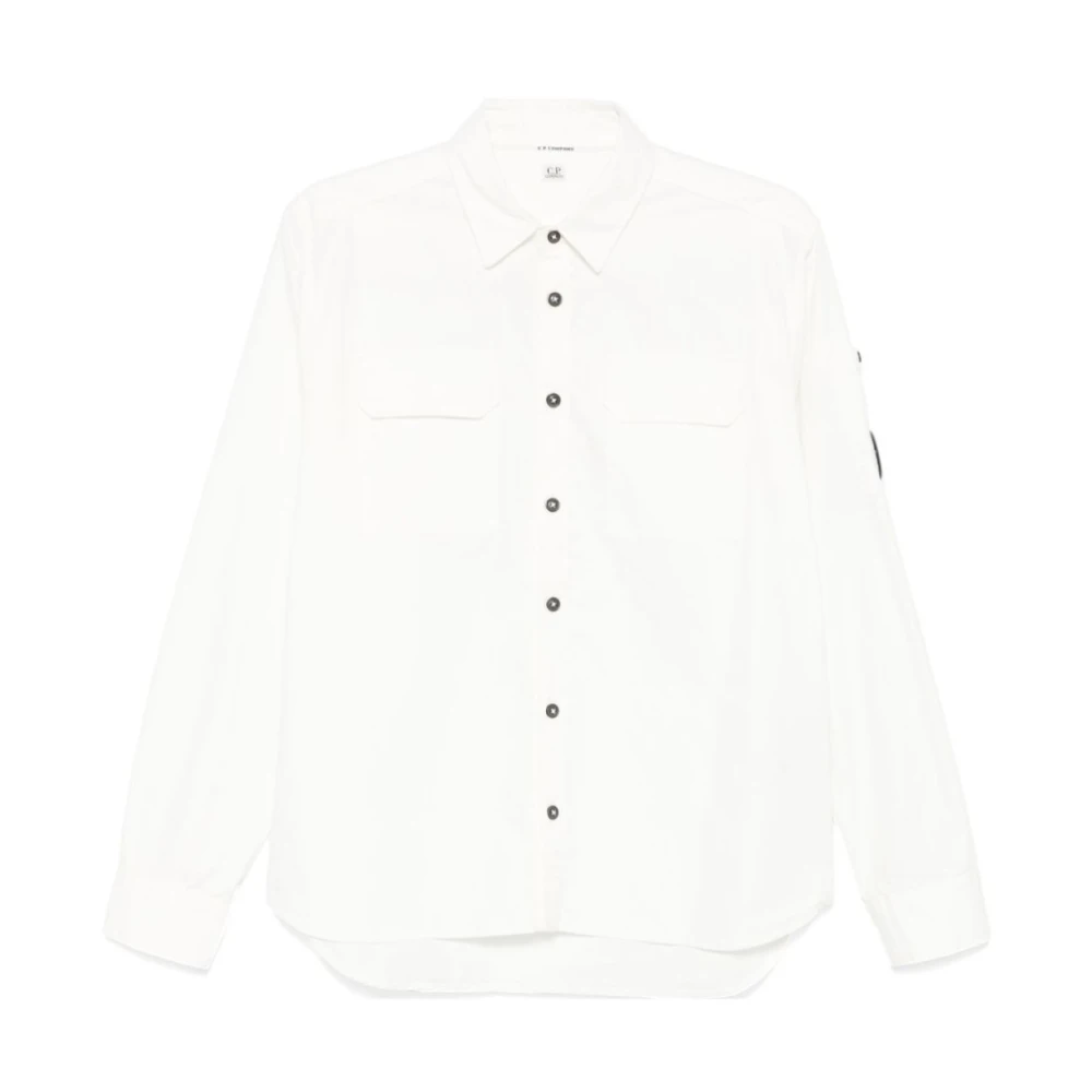 C.P. Company Lens Shirt voor Mannen White Heren