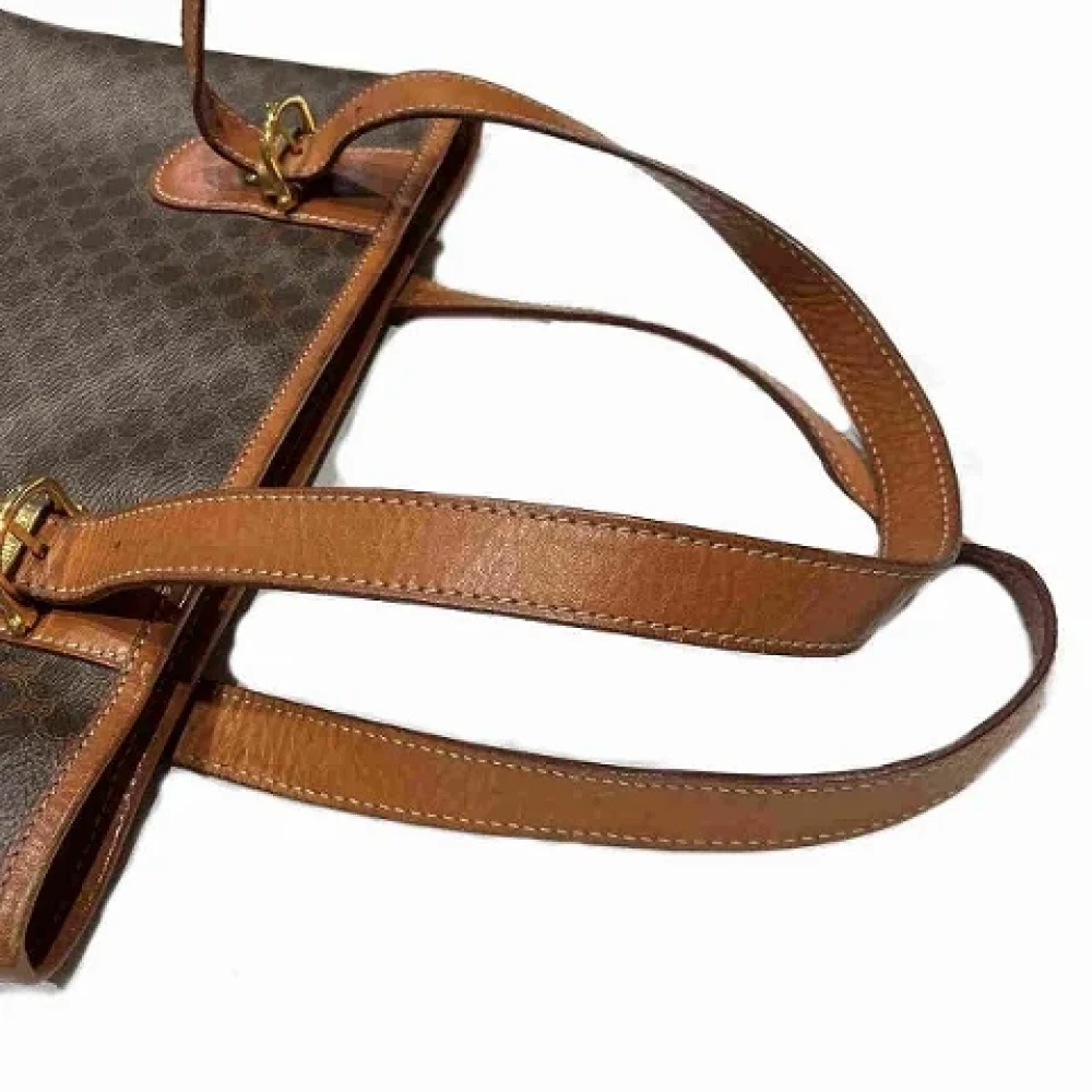 Celine Vintage Pre-owned Canvas shoulder-bags Brown Dames