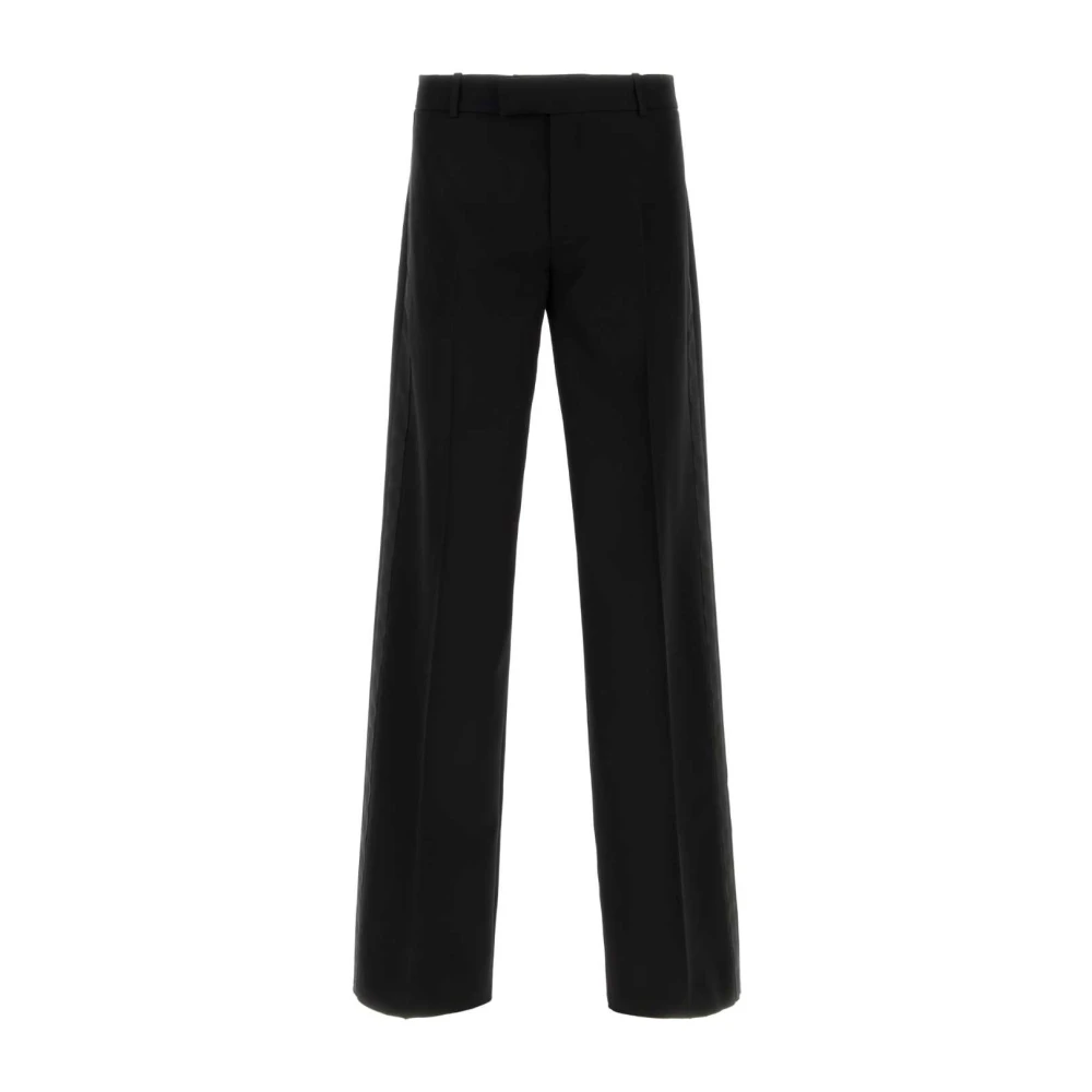 Alexander mcqueen Stijlvolle zwarte wollen broek Black Heren