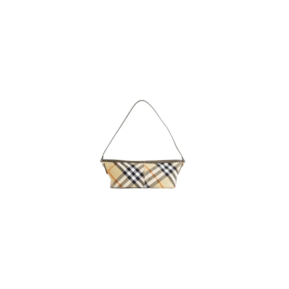 Burberry Geruite Katoenen Schoudertas Multicolor Dames