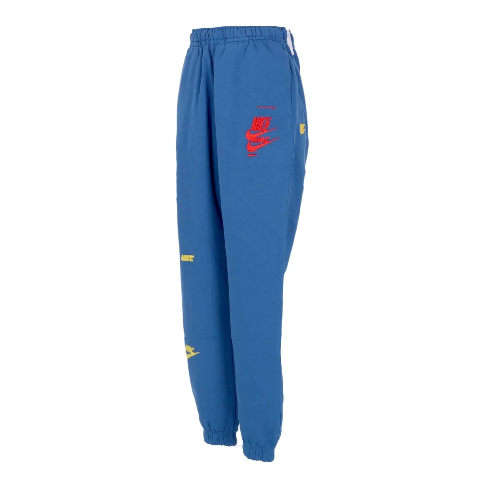 Nike Marina Blue Black Fleece Trainingsbroek Blue Heren