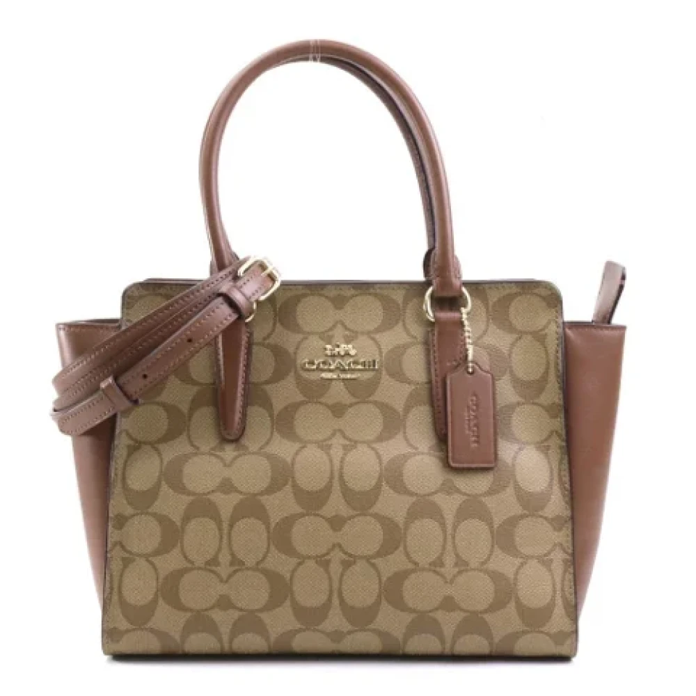 Coach Pre-owned Leather handbags Brown Dames