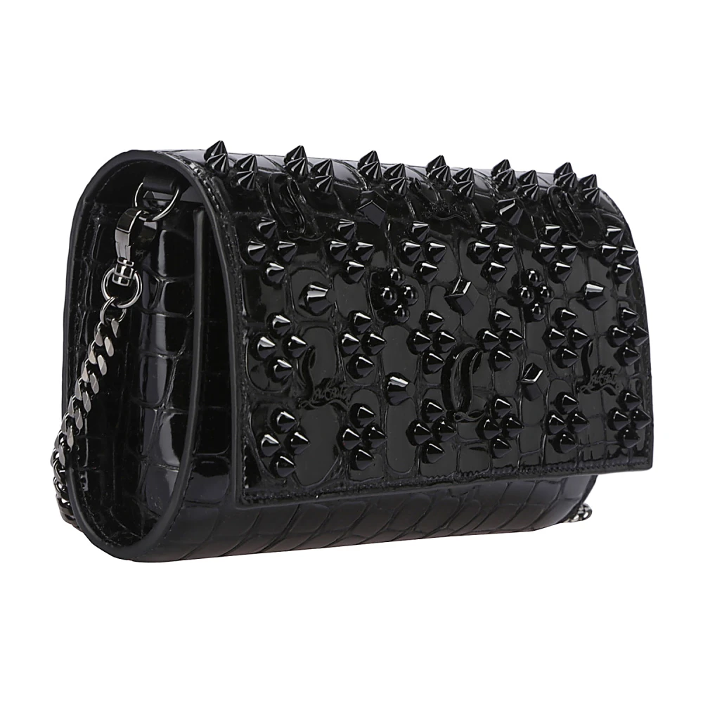 Christian Louboutin Gestudeerde Schouderband Schoudertas Black Dames