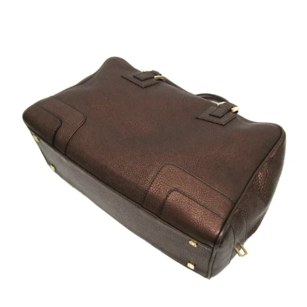 Loewe Pre-owned Leather handbags Brown Dames