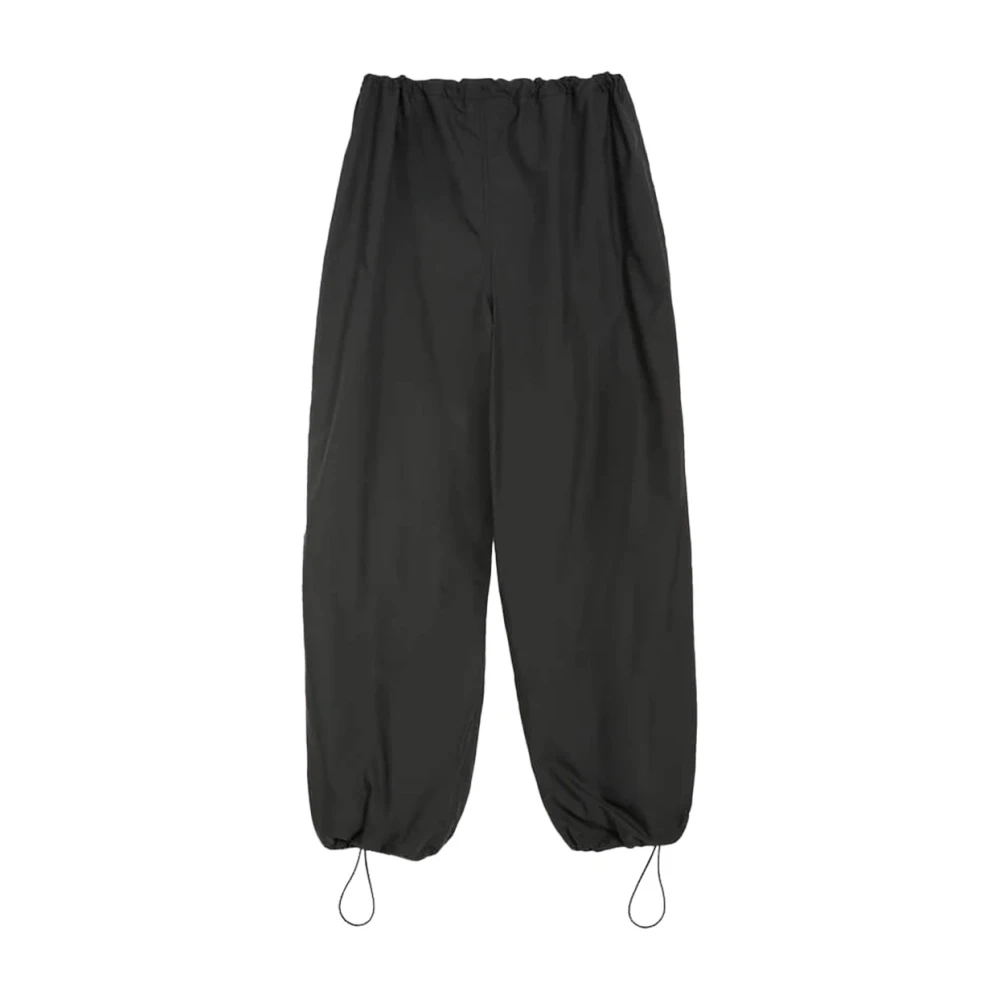 Juicy Couture Rechte Pijp Nylon Twill Parachute Broek Black Heren