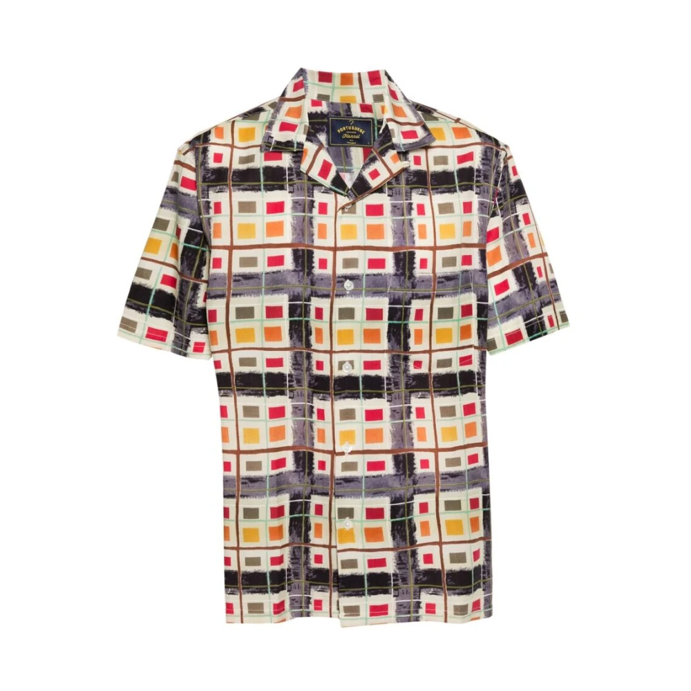 Portuguese Flannel Short Sleeve Shirts Multicolor, Herr