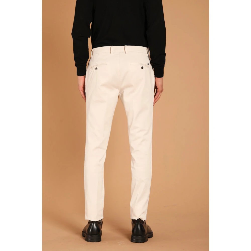 Mason's Slim Fit Witte Chino Broek White Heren