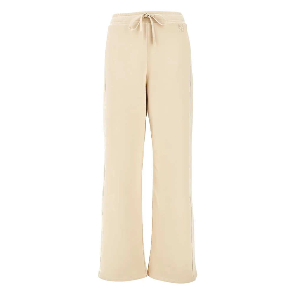Weekend Max Mara Women's Beige Wkd Voliera Fleece Trousers