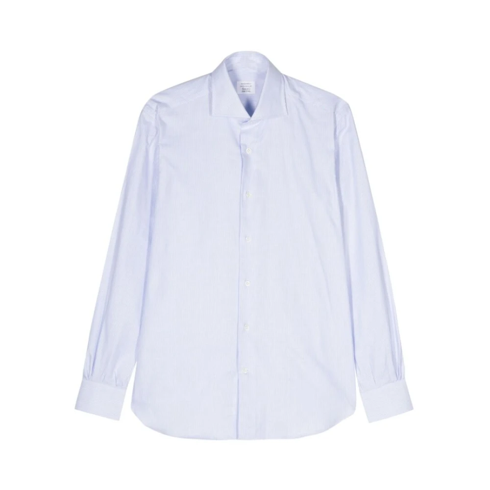 Mazzarelli Casual Shirts Blue Heren