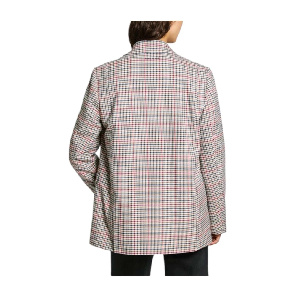 Pepe Jeans Houndstooth Blazer Jas Verhoog Stijl Multicolor Dames