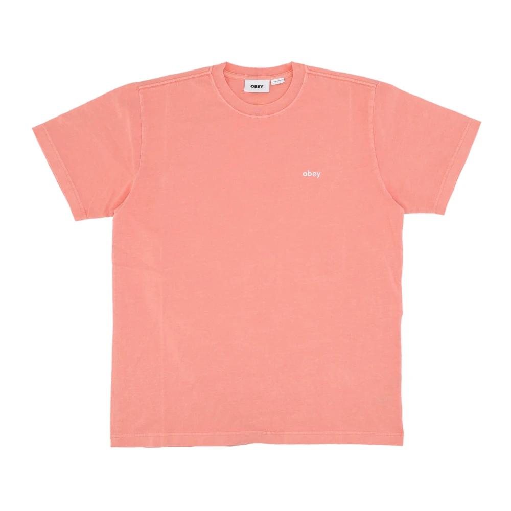 Obey Roze Pigment Tee Heren T-shirt Pink Heren