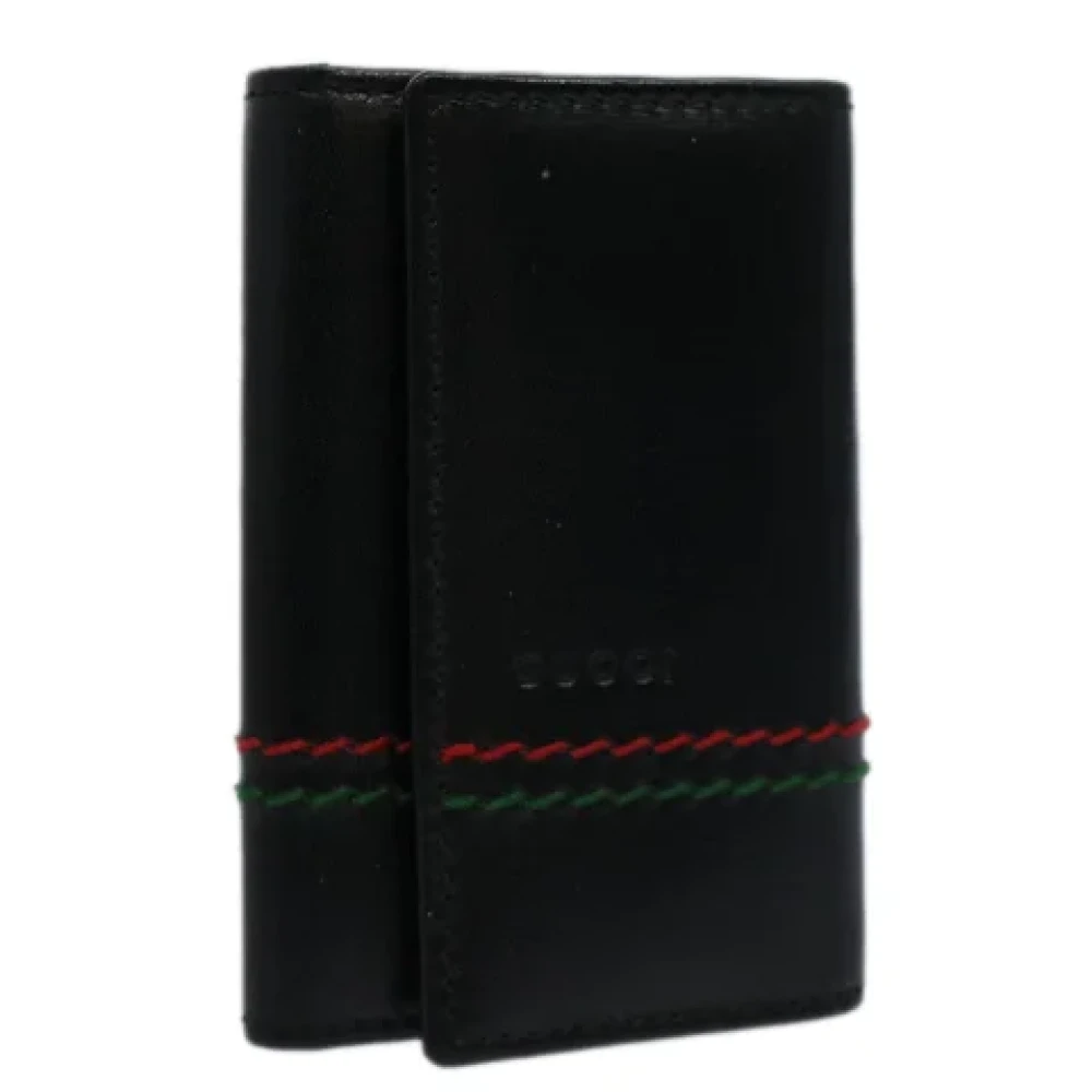 Gucci Vintage Pre-owned Leather key-holders Black Unisex
