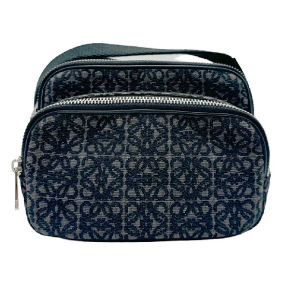 Loewe Pre-owned Canvas shoulder-bags Black Dames