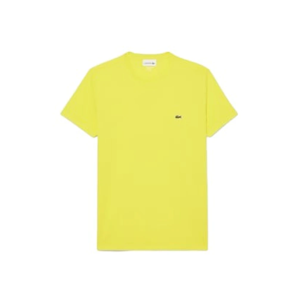 T-Shirt & Polo Lacoste Th6709 Uomo Giallo Us Taglia 3 - Immagine 2