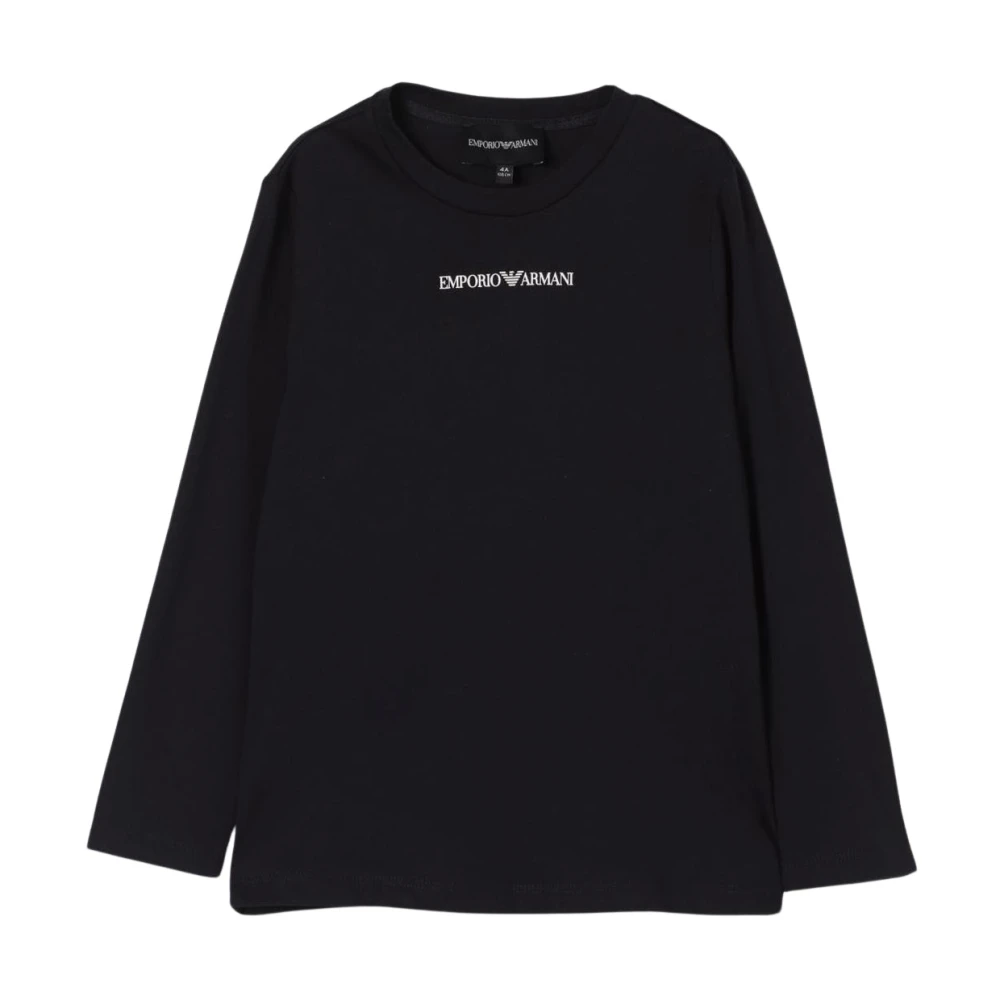 Emporio Armani Unisex Kids Blue Kids Navy Tee Stylish Comfortable Logo Size 8 Y