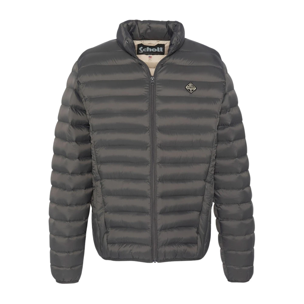 Schott NYC Licht aansluitende Landjas Gray Heren