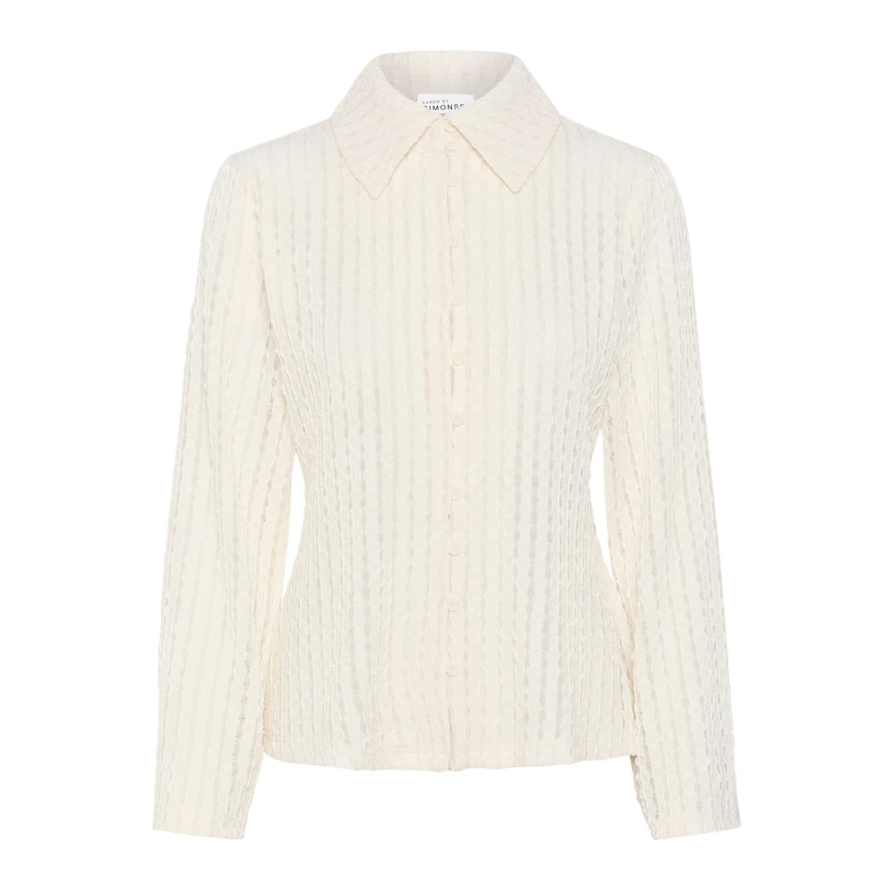 Karen by Simonsen Egret Cardigan Blouse Kbtekla Stijl Beige Dames