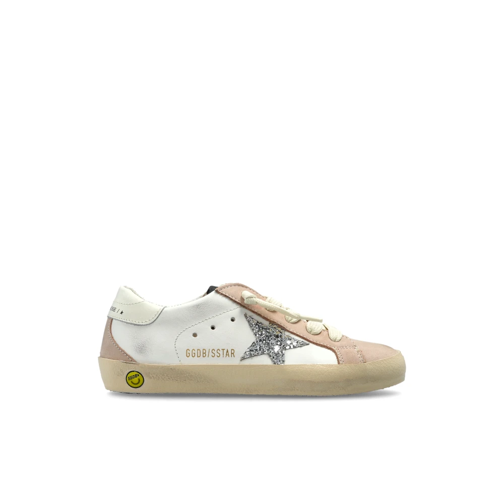 Golden Goose Unisex Kids White Kids Sneakers, 33 Eu, Super-Star Classic With Spur