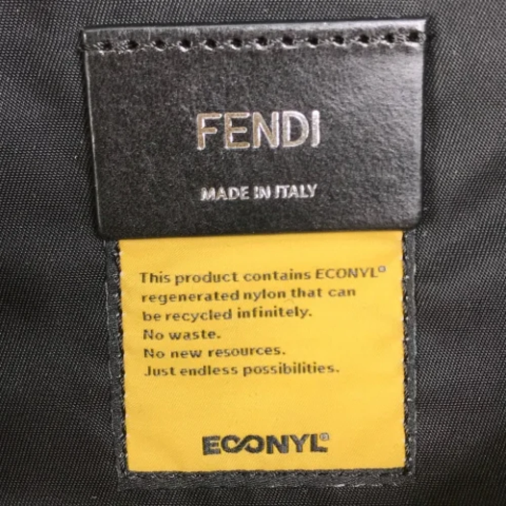 Fendi Vintage Pre-owned Fabric backpacks Yellow Heren