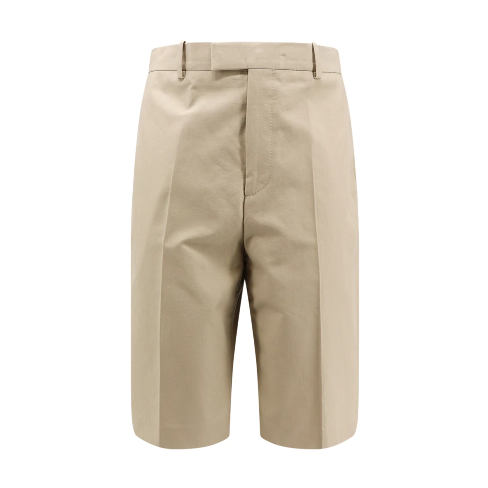 Salvatore Ferragamo Beige Shorts med dragkedja Beige, Herr