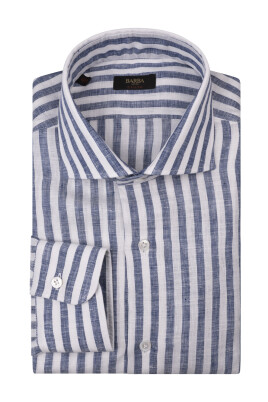 blue-striped-linen-shirt-for-men