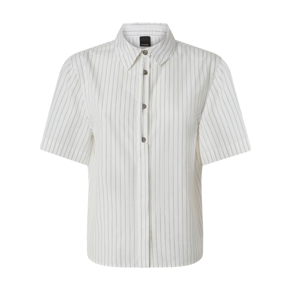 Pinko Women's White Shirts, M, Multicolor Shirt