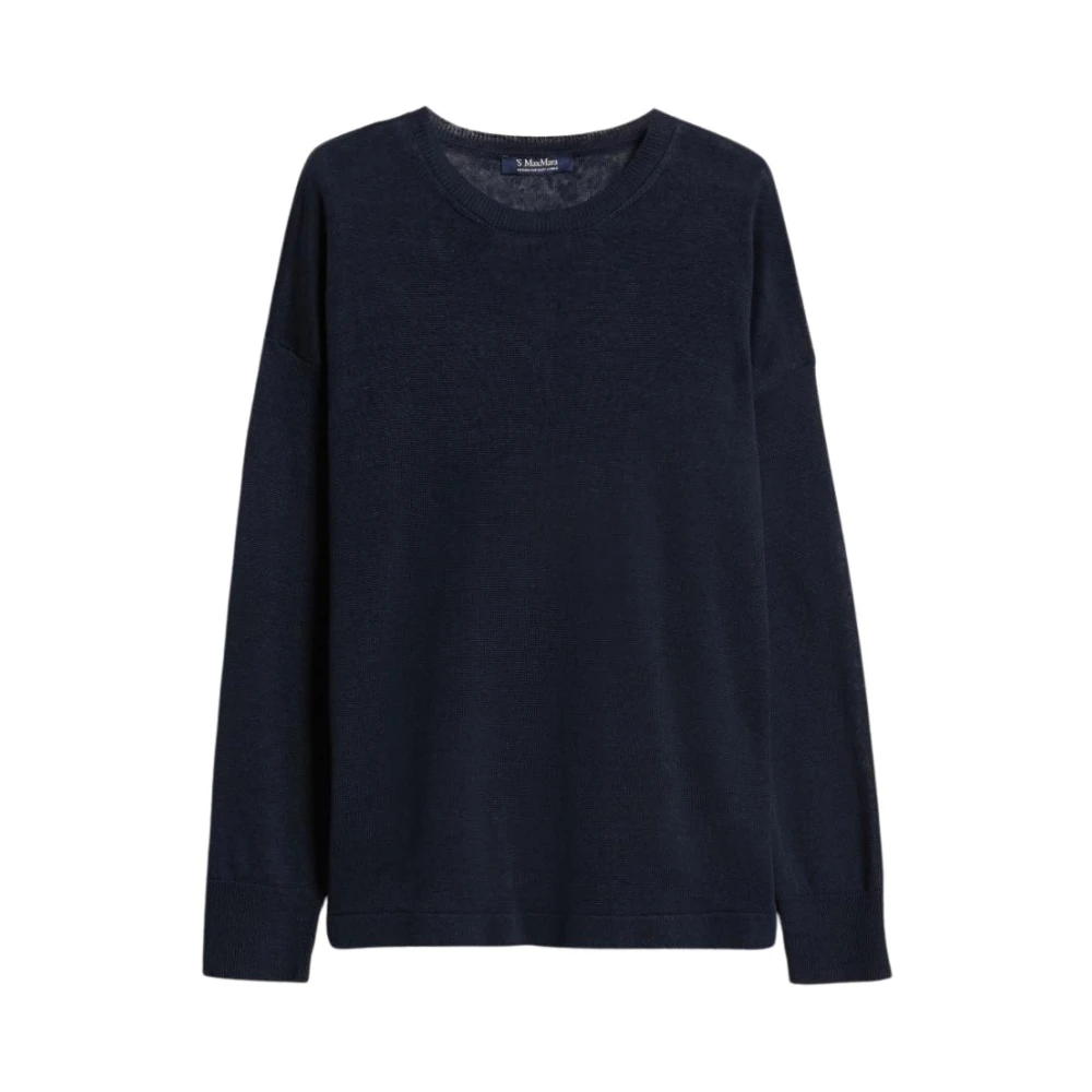 Max Mara Linnen tops en hemdjes Blue Dames