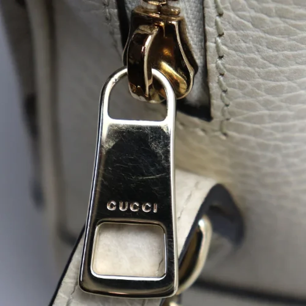 Gucci Vintage Pre-owned Canvas gucci-bags Beige Dames