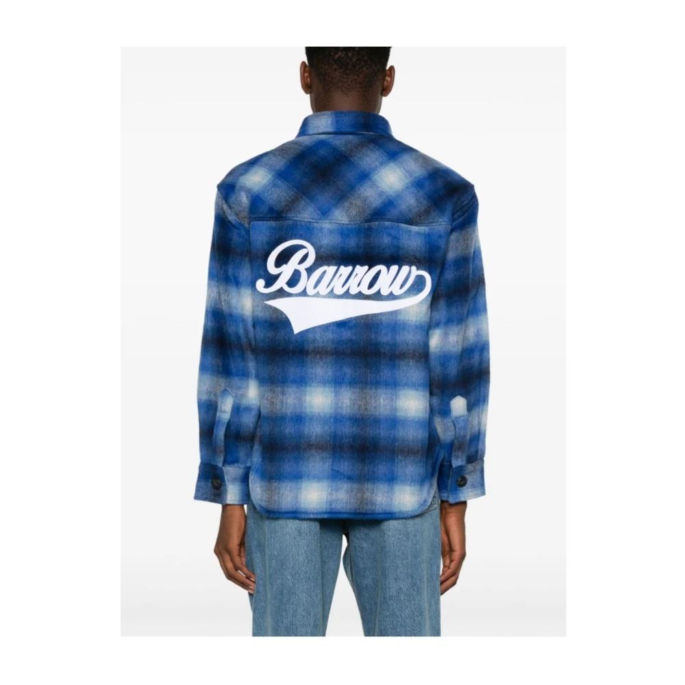 Barrow Flanellen Shirt Dazzling Blue Heren