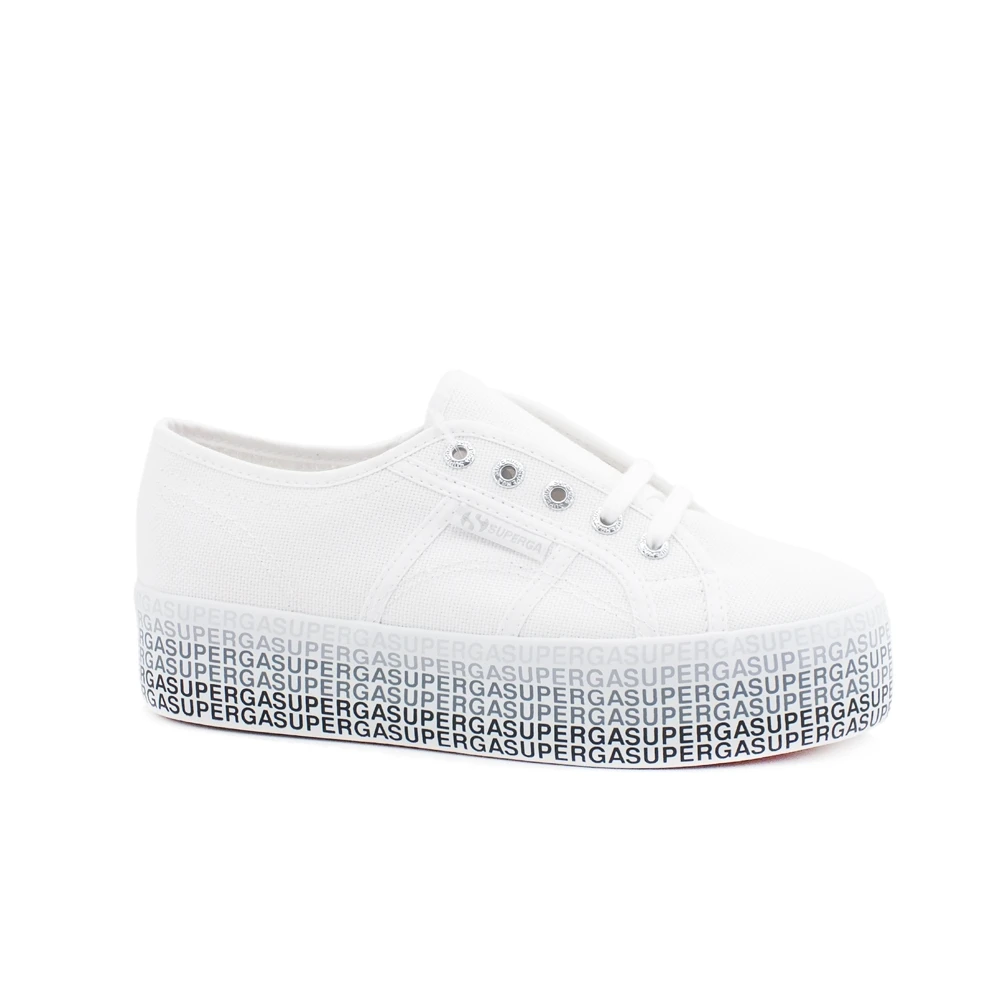 Superga Damen Weiß Schuhe, 38 Eugröße:
