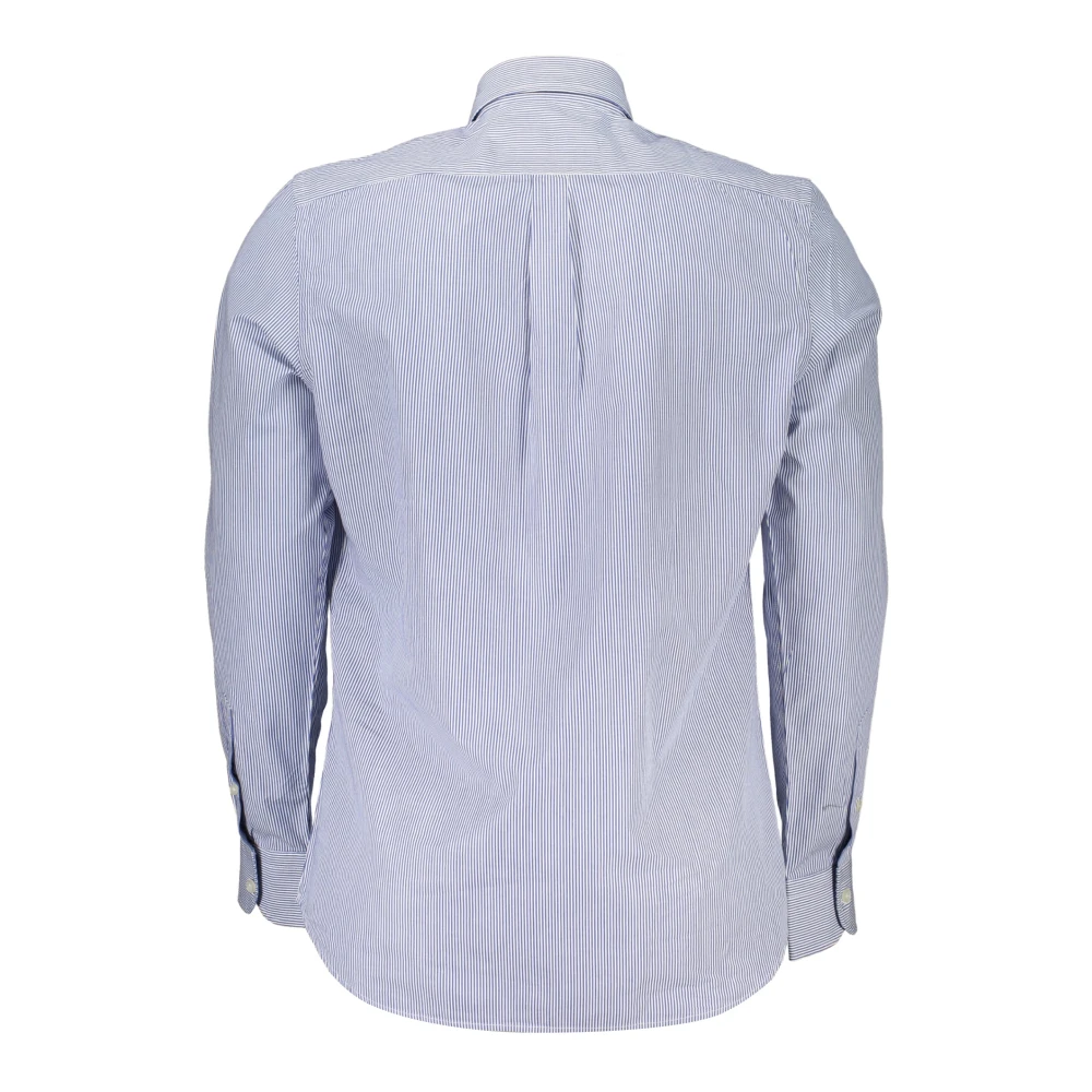 Harmont & Blaine Blauw Gestreept Overhemd Met Lange Mouwen Blue Heren