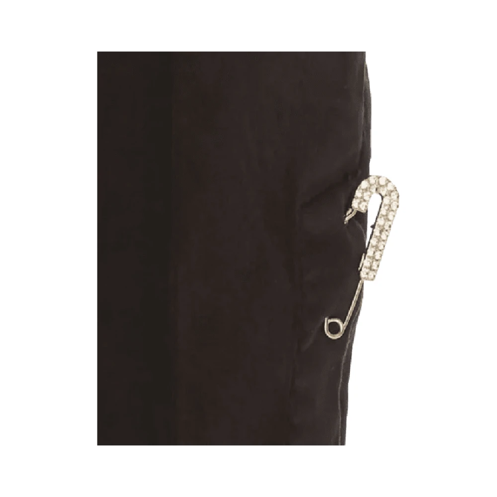 Liu Jo Zwarte Chic Skinny Bottom Up Broek Black Dames
