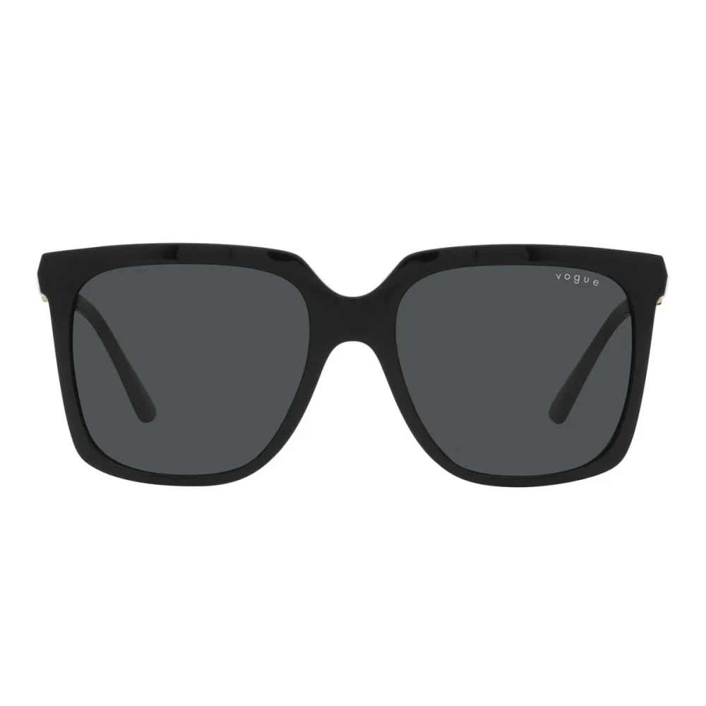 Vogue Women's Black Sunglasses,, Square Sunglasses With Gradient Lenses Medium