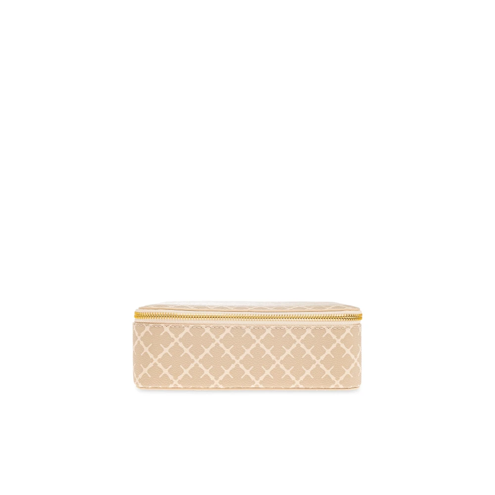 By Malene Birger, Tassen , Dames, Beige, ONE Size, Leer, Cosmeticatas Bea